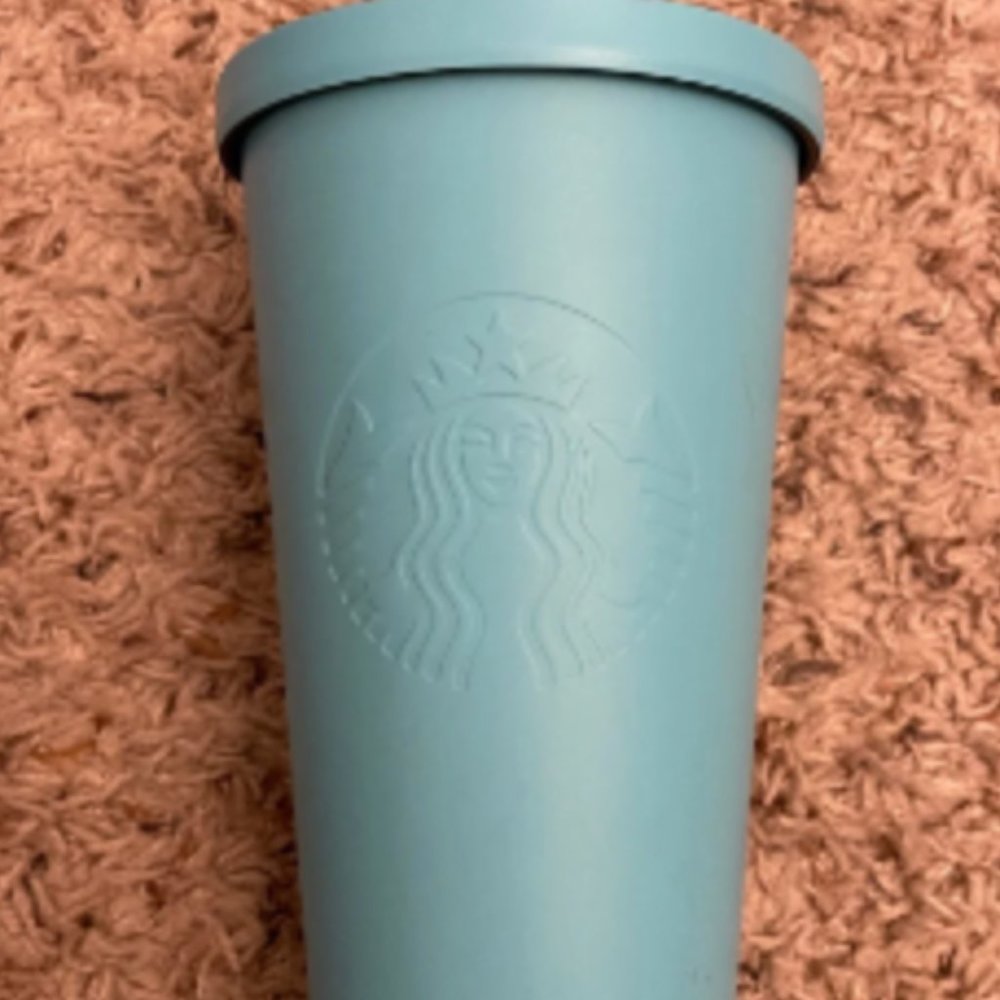 Starbucks 160z Cold Cup Tiffany Blue